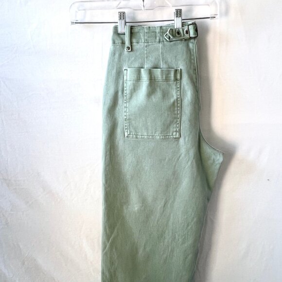 Gap High Rise Button Fly Wide-leg Crop Pants, Ashbury Green, Size 12, EUC - Picture 14 of 14